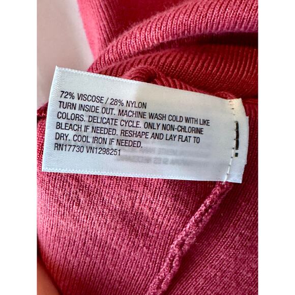 A New Day Women’s Sleeveless Collared Knit Top Size XL – Deep Pink Stretchy - Picture 6 of 6